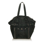Saint Laurent Downtown Embossed Leather Tote Bag (SHG-28403)