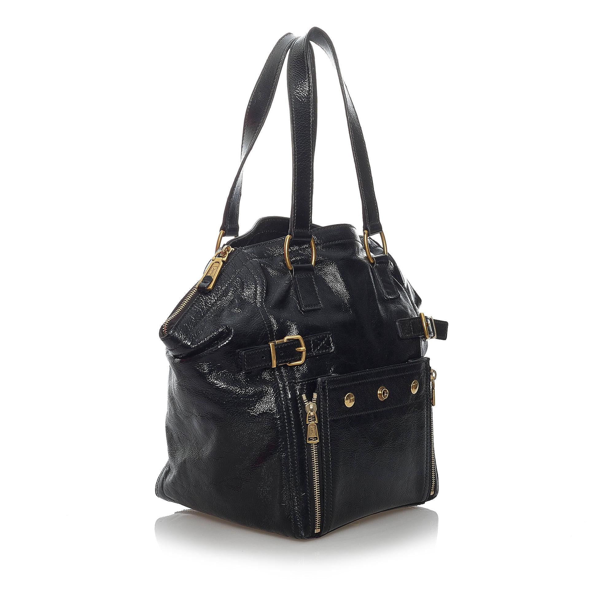 Saint Laurent Downtown Leather Tote Bag (SHG-29878)
