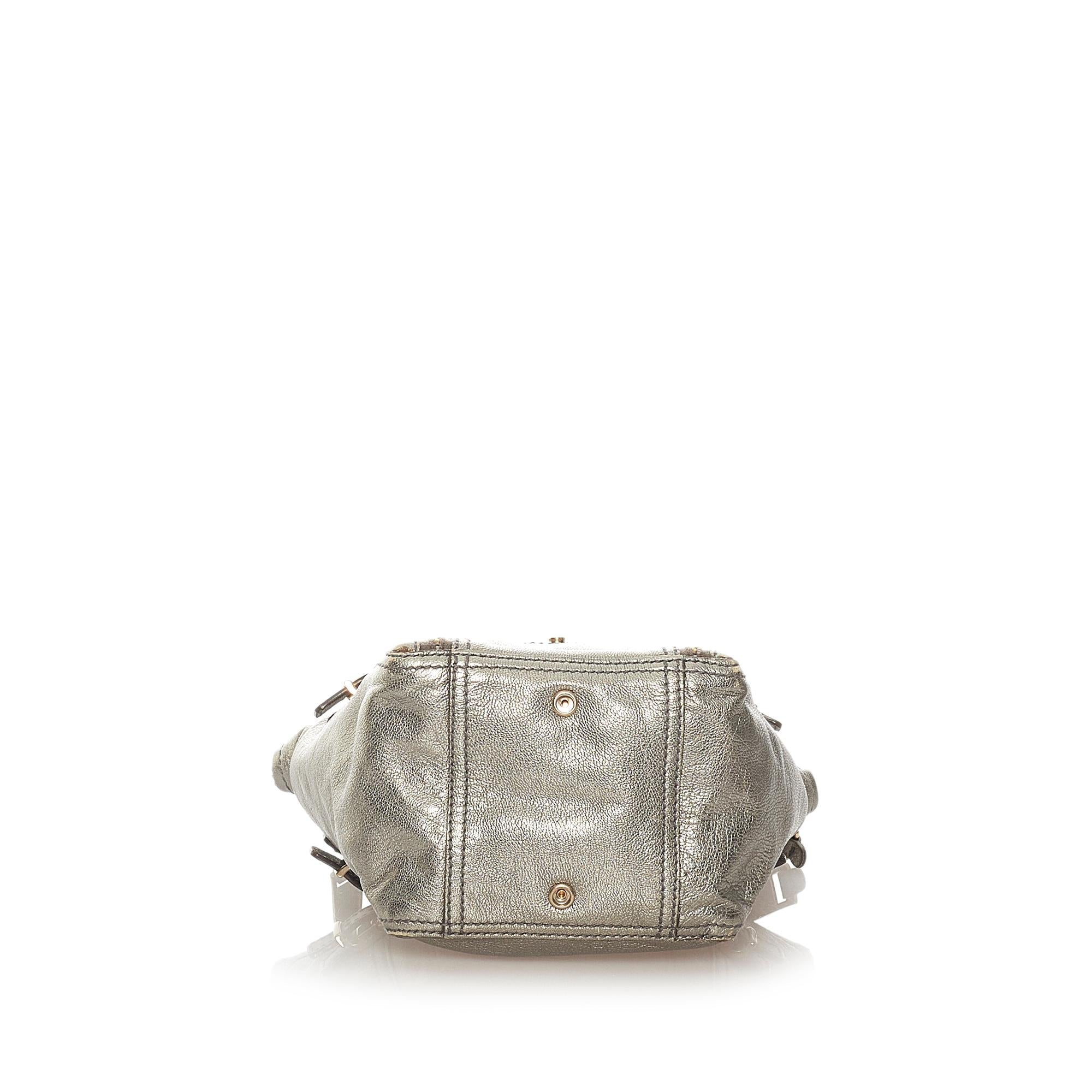 Saint Laurent Downtown Patent Leather Handbag (SHG-27230)