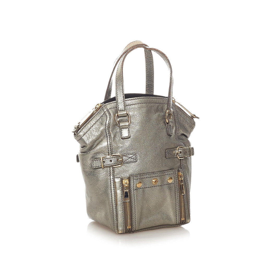 Saint Laurent Downtown Patent Leather Handbag (SHG-27230)
