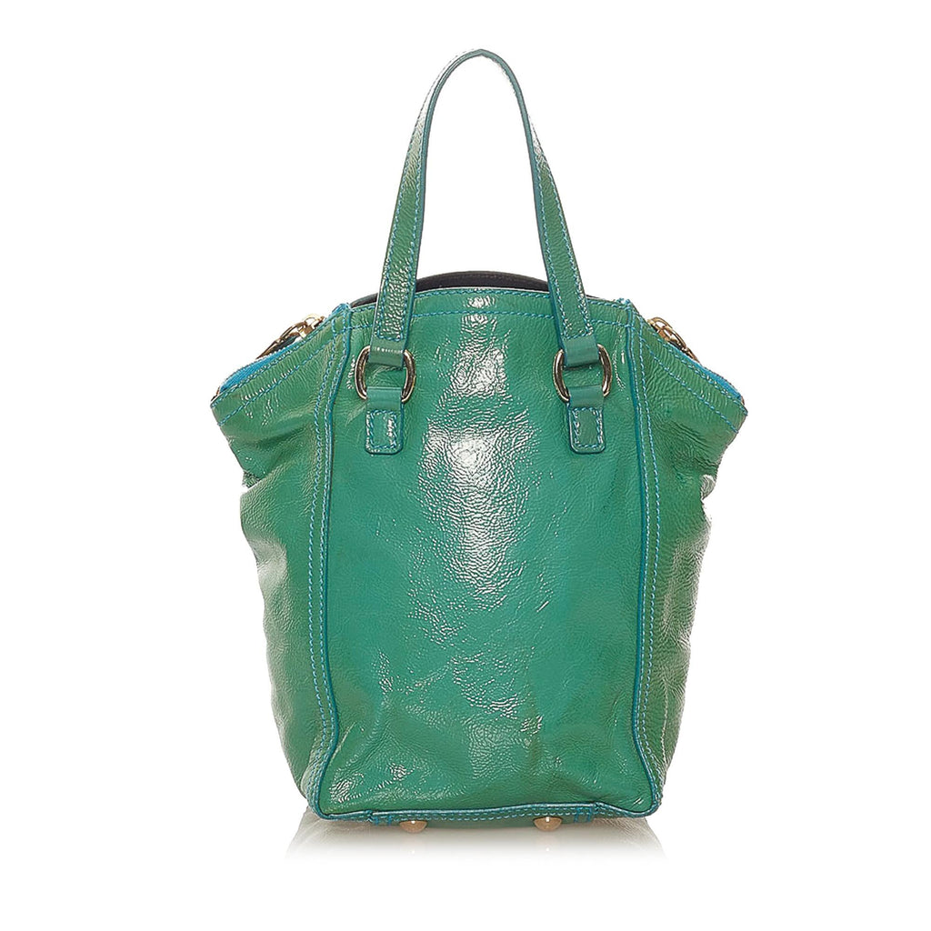 Saint Laurent Downtown Patent Leather Handbag (SHG-28073)