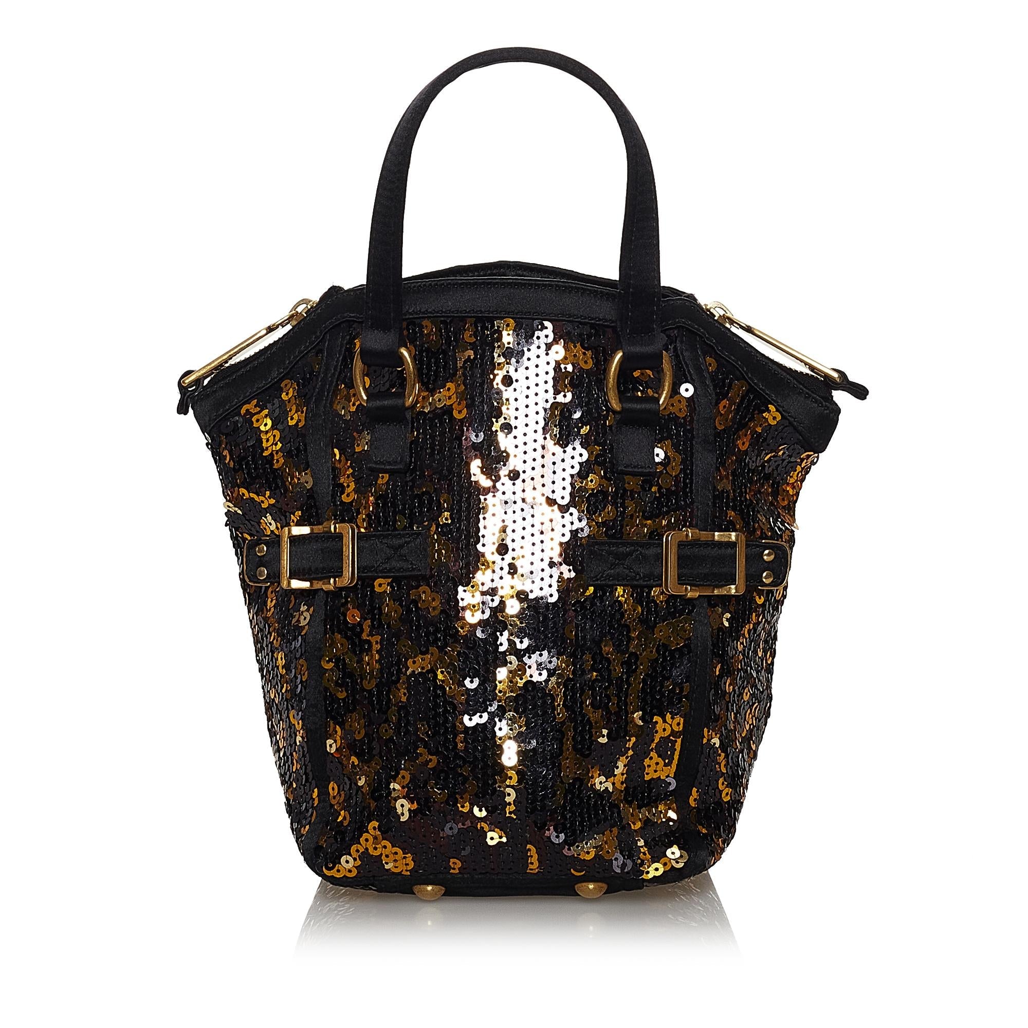 Saint Laurent Downtown Sequin Handbag (SHG-30606)