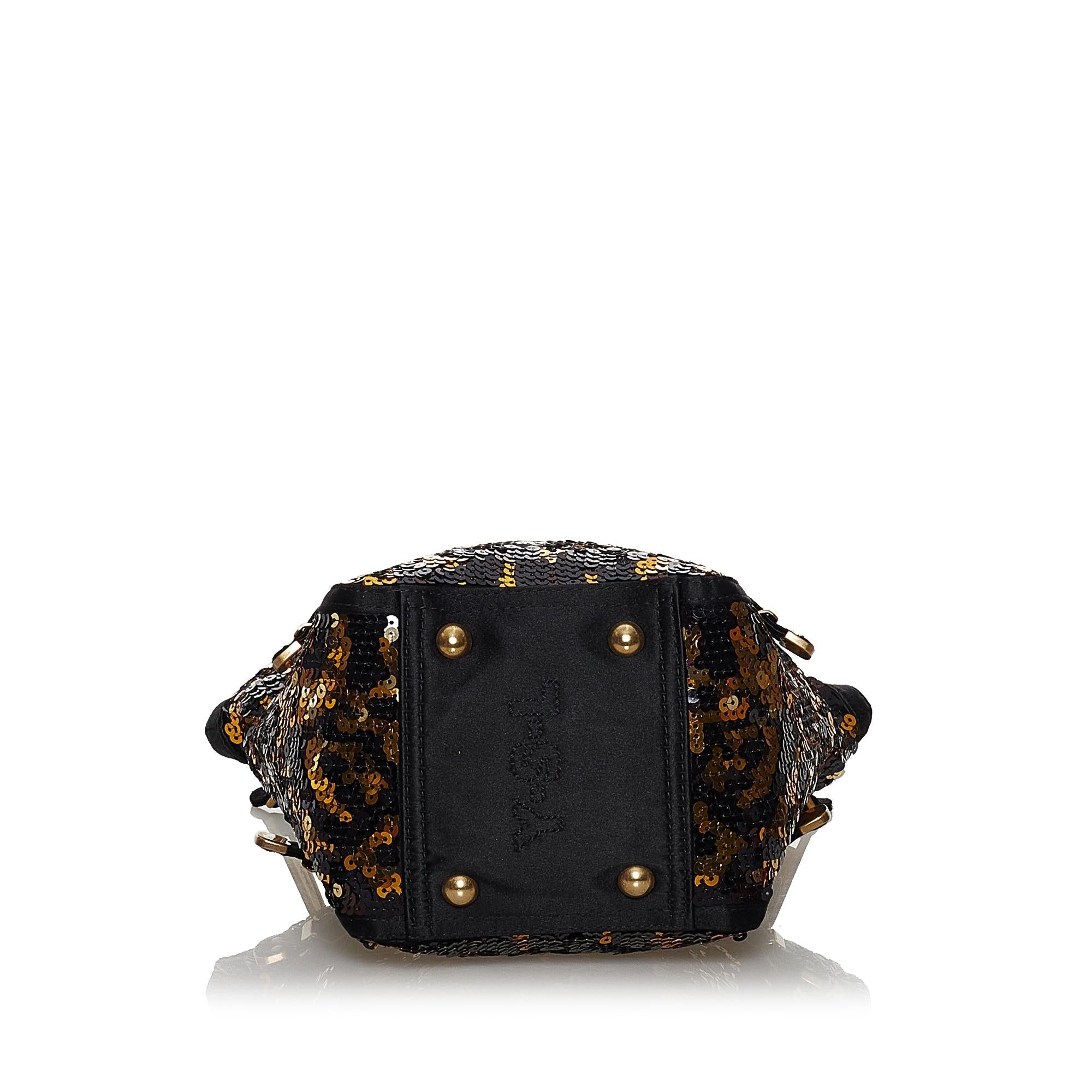 Saint Laurent Downtown Sequin Handbag (SHG-30606)