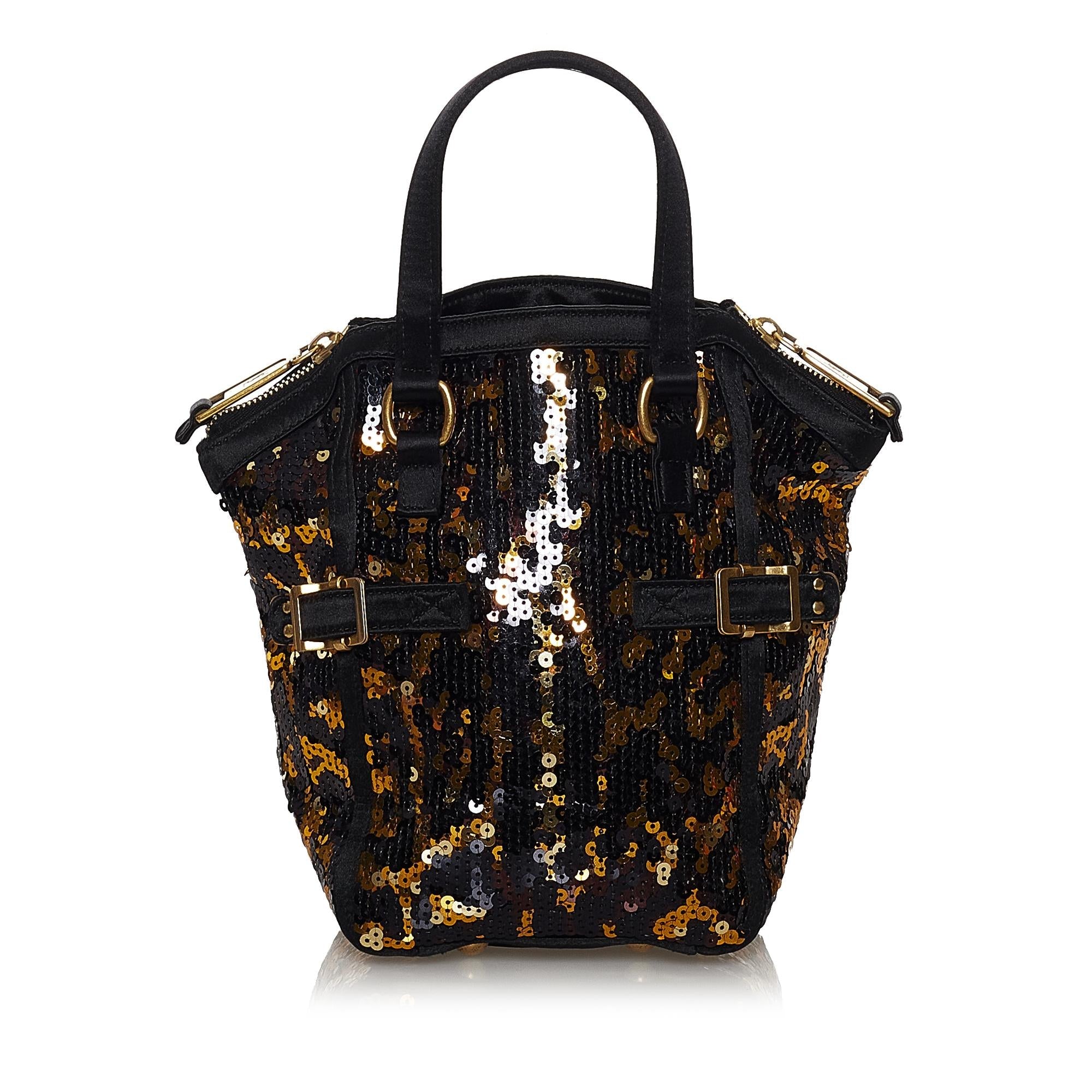 Saint Laurent Downtown Sequin Handbag (SHG-30606)
