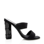 Saint Laurent Flannel Beaded Sandals - Size 9 / 39 (SHF-18841)