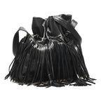 Saint Laurent Fringe Leather Shoulder Bag (SHG-23198)
