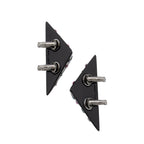 Saint Laurent Gem 80's Triangle Clip On Earrings (SHF-DiEtIv)