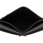 Saint Laurent Grain De Poudre Embossed Leather Uptown Card Case (SHF-18702)