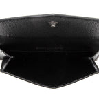 Saint Laurent Grain De Poudre Embossed Leather Uptown Card Case (SHF-18702)