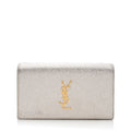 Saint Laurent Metallic Grain de Poudre Classic Kate Clutch (SHF-17619)