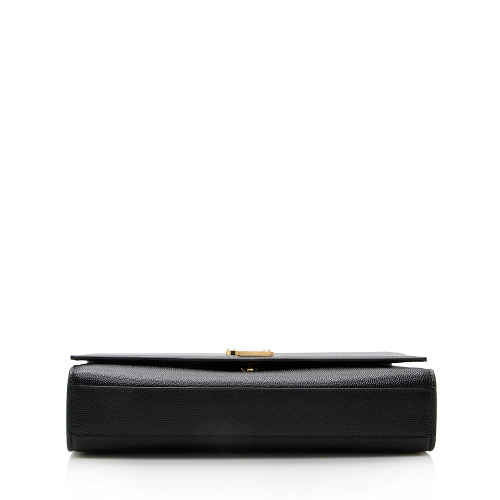 Saint Laurent Grain de Poudre Kate Medium Shoulder Bag (SHF-18033)
