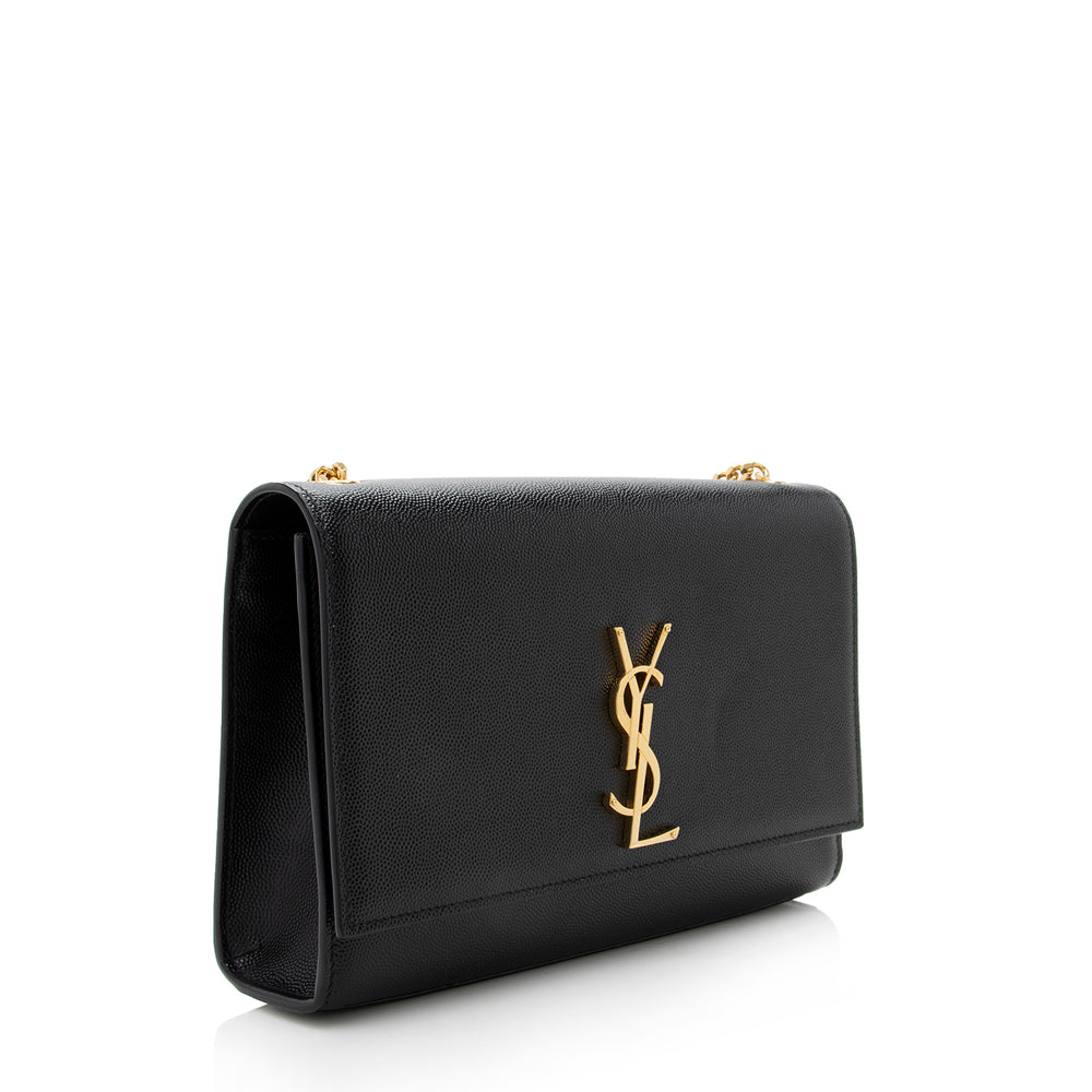 Saint Laurent Grain de Poudre Kate Medium Shoulder Bag (SHF-18033)
