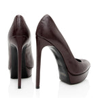 Saint Laurent Grained Calfskin Janis Pumps - Size 6 / 36 (SHF-19326)