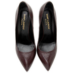 Saint Laurent Grained Calfskin Janis Pumps - Size 6 / 36 (SHF-19326)