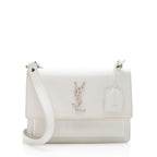 Saint Laurent Grained Calfskin Sunset Medium Shoulder Bag (SHF-15994)