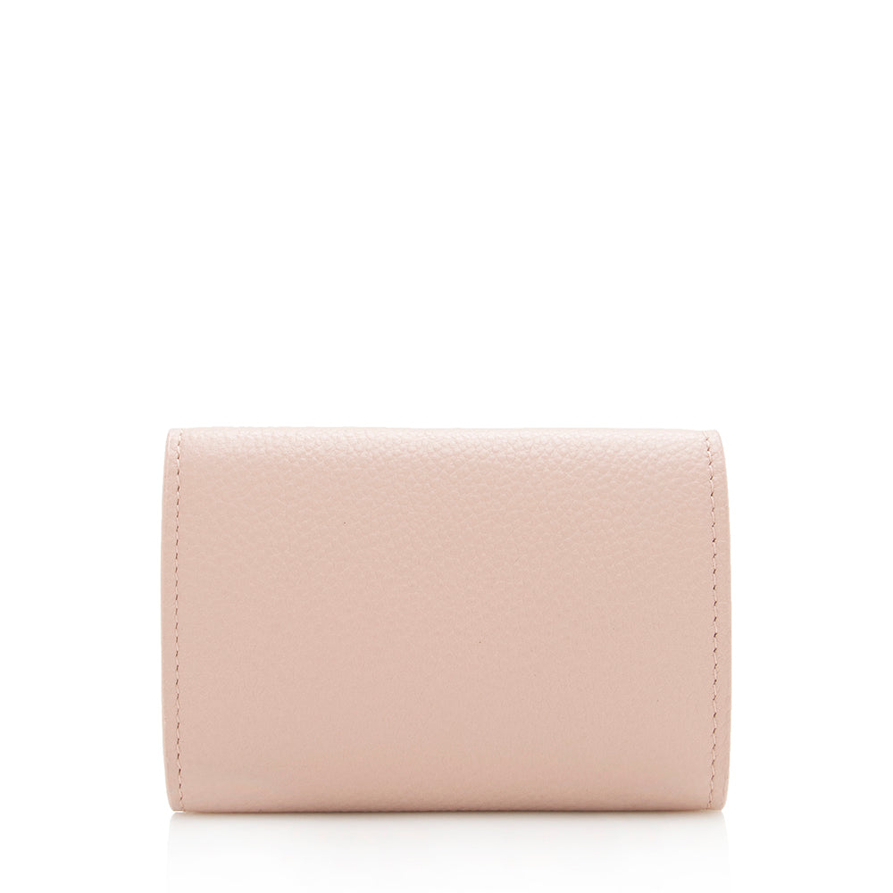 Saint Laurent Grained Leather Tiny Wallet  - FINAL SALE (SHF-17878)