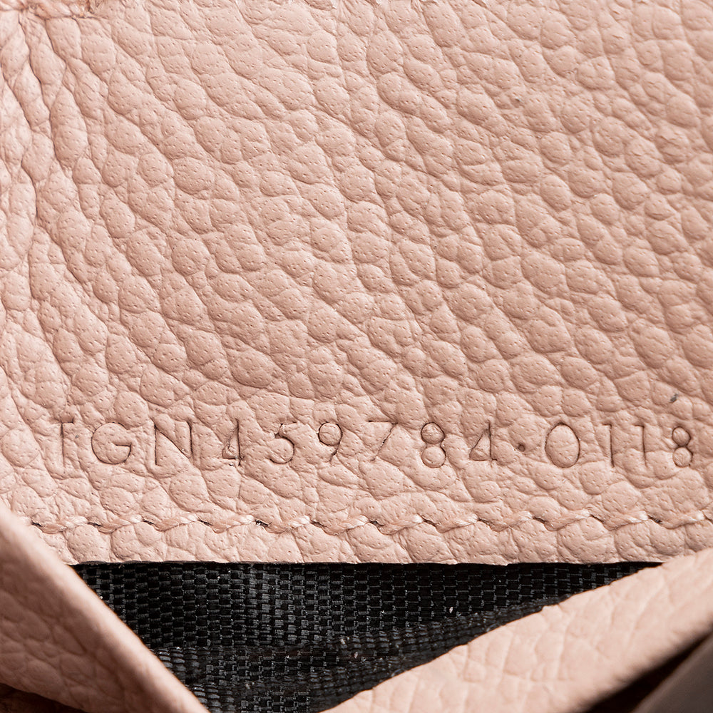 Saint Laurent Grained Leather Tiny Wallet  - FINAL SALE (SHF-17878)