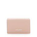 Saint Laurent Grained Leather Tiny Wallet  - FINAL SALE (SHF-17878)