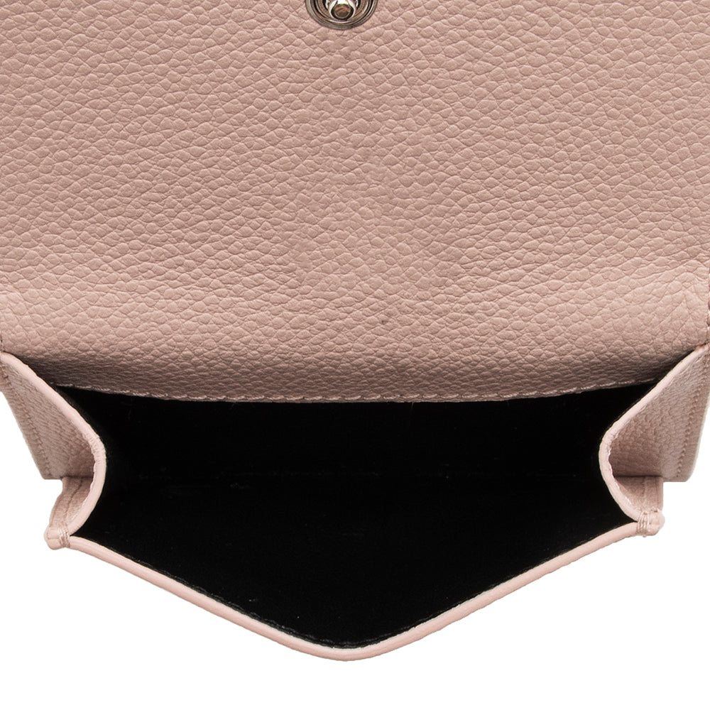 Saint Laurent Grained Leather Tiny Wallet  - FINAL SALE (SHF-17878)