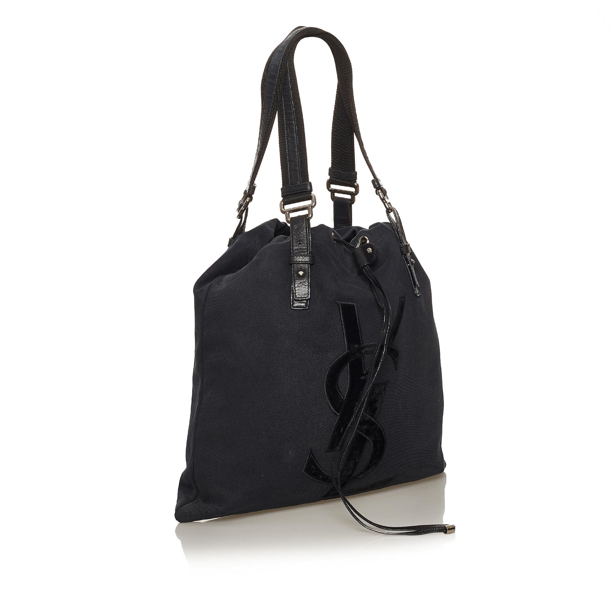 Saint Laurent Kahala Canvas Tote Bag (SHG-29234)