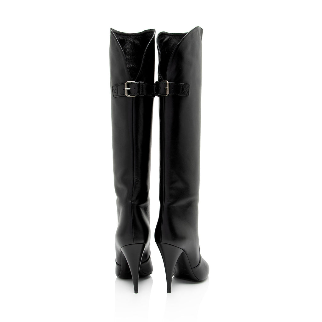 Saint Laurent Lambskin Koller Boots - Size 6.5 / 36.5 (SHF-tuOmY5)