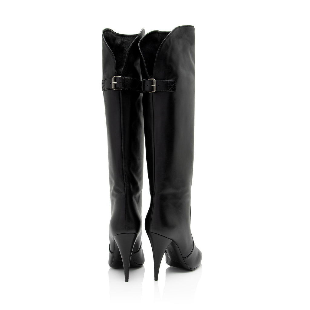 Saint Laurent Lambskin Koller Boots - Size 9.5 / 39.5 (SHF-BTvzK6)