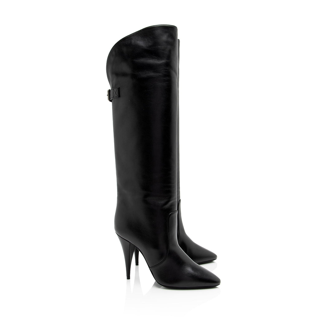 Saint Laurent Lambskin Koller Boots - Size 9.5 / 39.5 (SHF-BTvzK6)