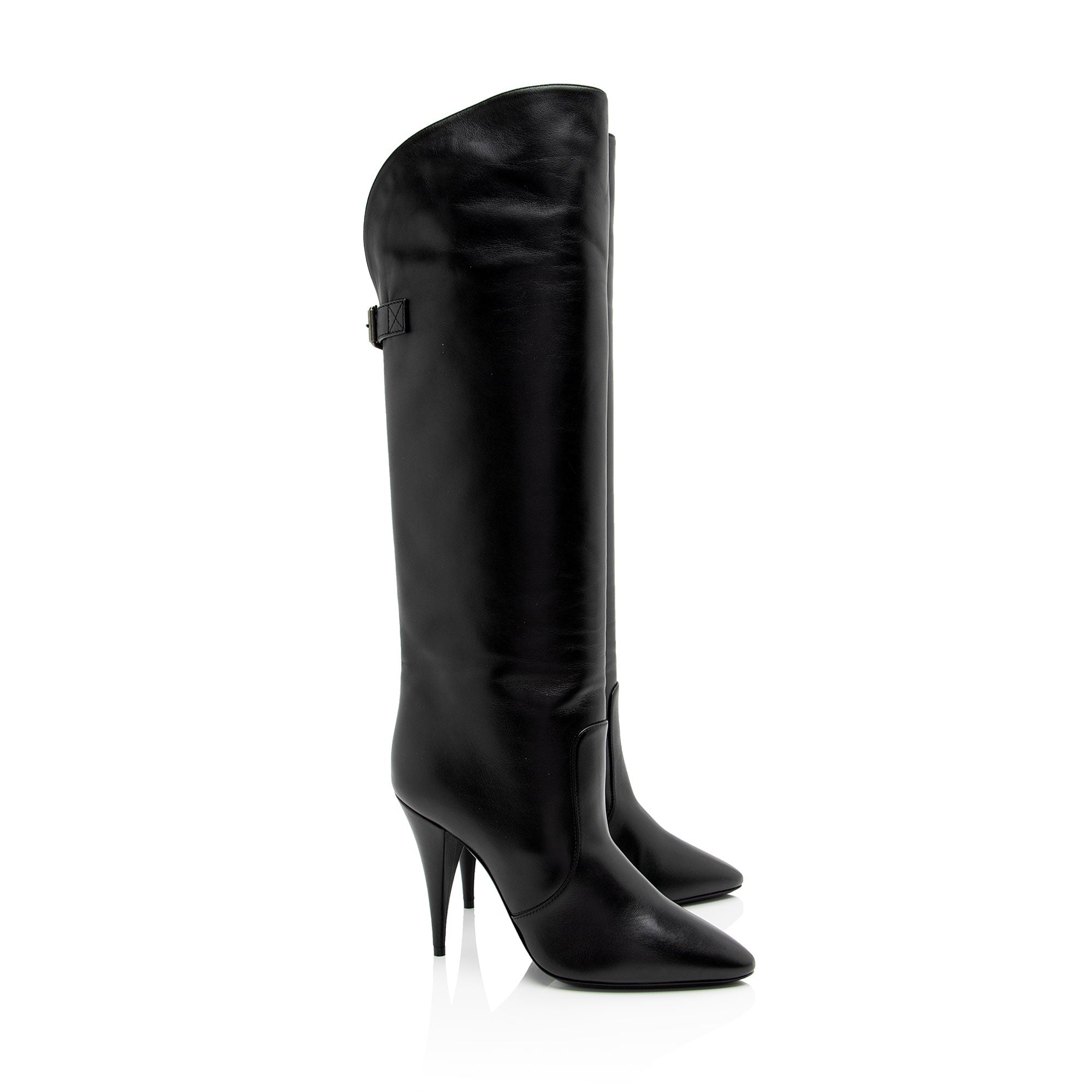 Saint Laurent Lambskin Koller Boots - Size 9.5 / 39.5 (SHF-BTvzK6)