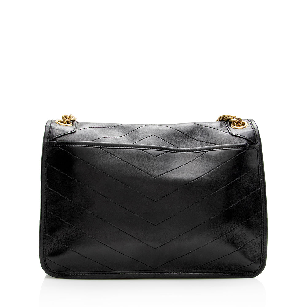 Saint Laurent Lambskin Niki Medium Shoulder Bag (SHF-18293)