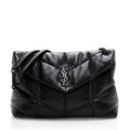 Saint Laurent Lambskin Puffer LouLou Small Shoulder Bag (SHF-18207)
