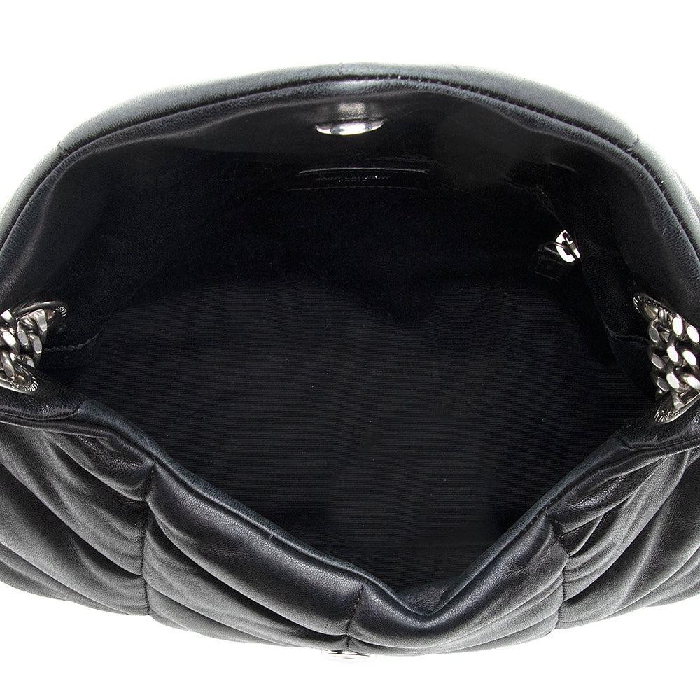 Saint Laurent Lambskin Puffer LouLou Small Shoulder Bag (SHF-18672)