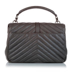 Saint Laurent Large College Leather Satchel (SHG-27089)