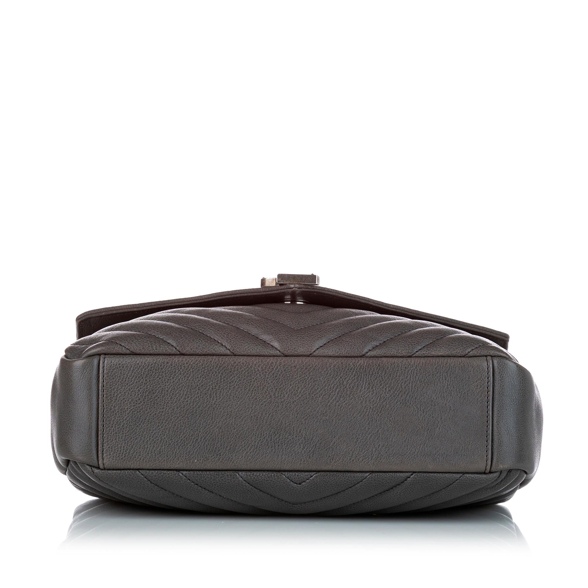 Saint Laurent Large College Leather Satchel (SHG-27089)
