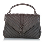 Saint Laurent Large College Leather Satchel (SHG-27089)