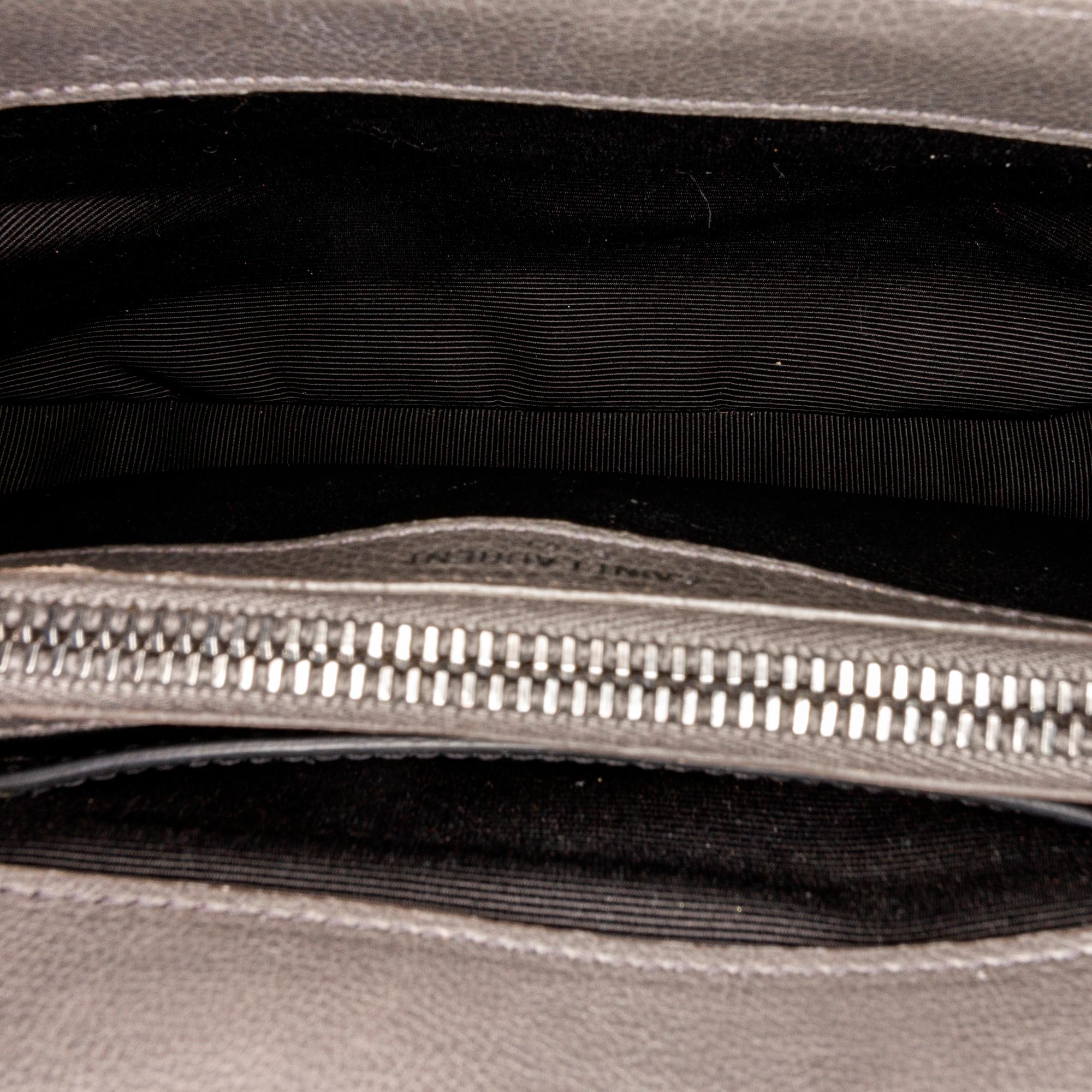 Saint Laurent Large College Leather Satchel (SHG-27089)