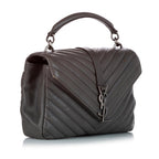 Saint Laurent Large College Leather Satchel (SHG-27089)