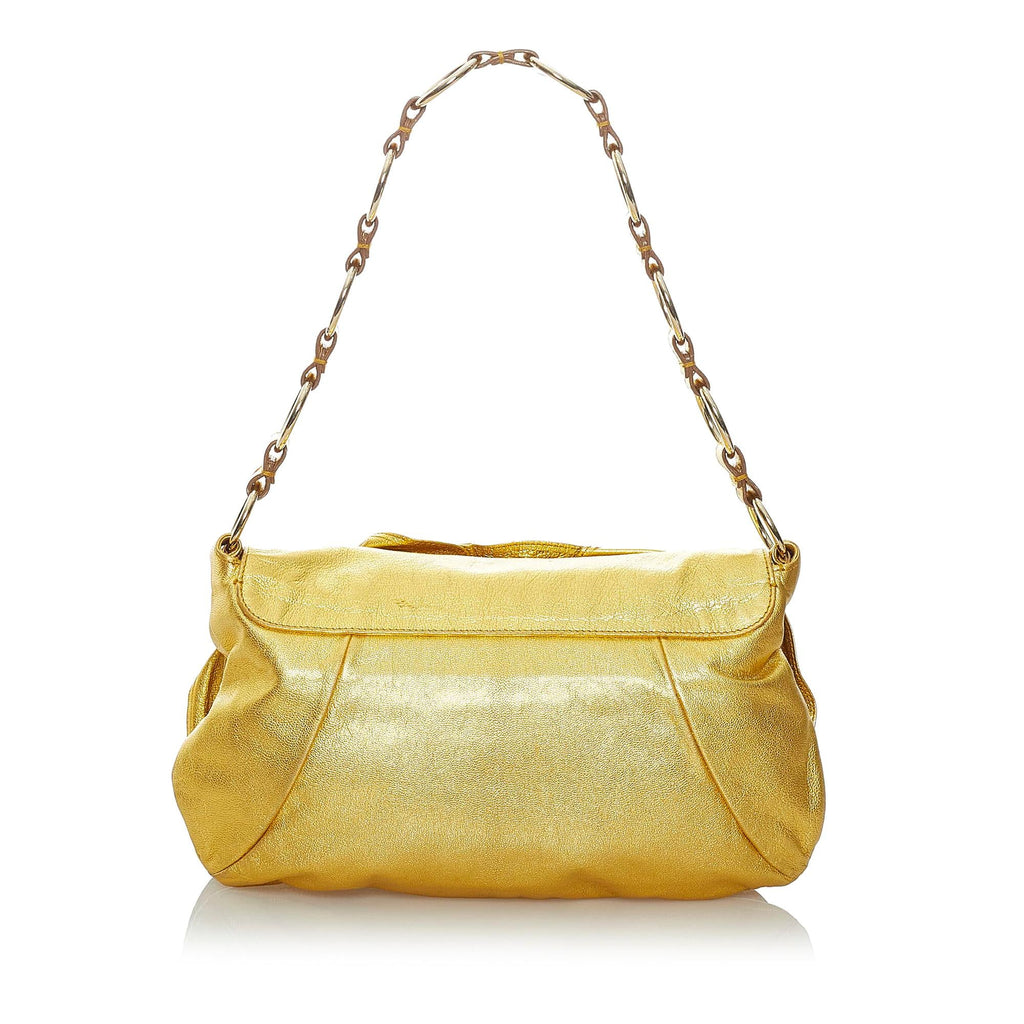 Saint Laurent Leather Baguette Bag (SHG-29637)