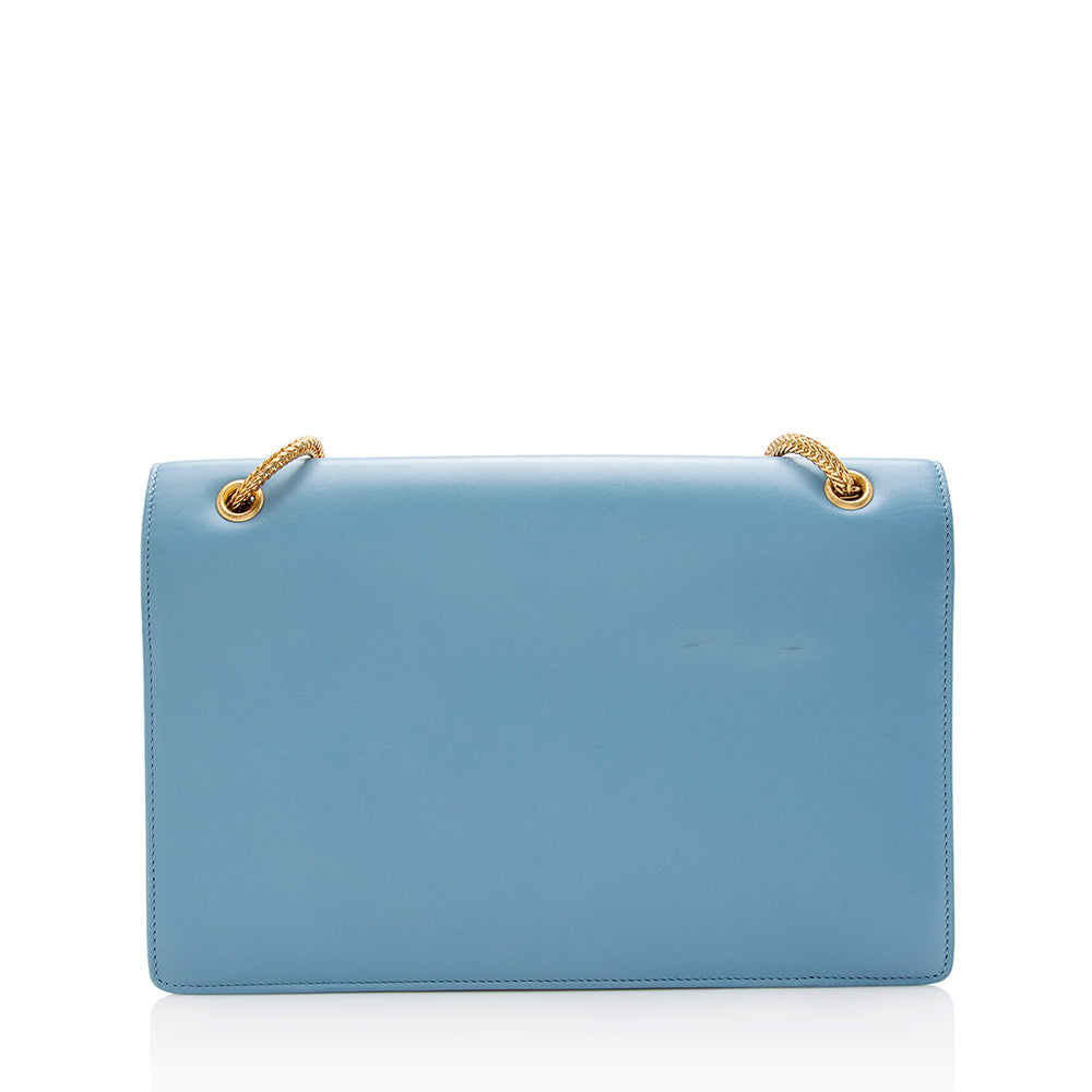 Saint Laurent Leather Betty Medium Flap Bag (SHF-15154)