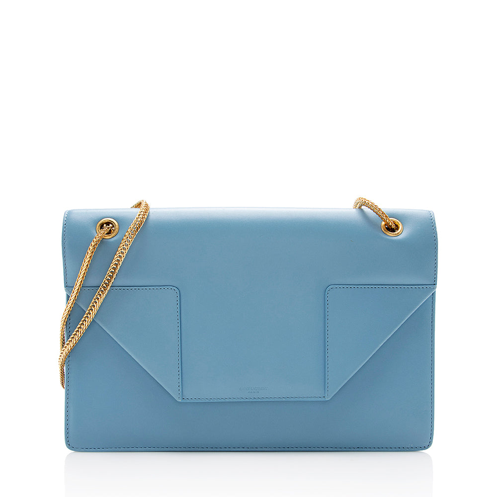 Saint Laurent Leather Betty Medium Flap Bag (SHF-15154)