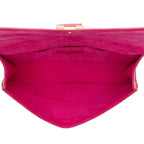 Saint Laurent Leather Chyc Clutch (SHF-12503)