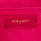 Saint Laurent Leather Chyc Clutch (SHF-12503)