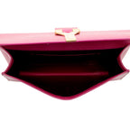 Saint Laurent Leather Chyc Clutch (SHF-18471)