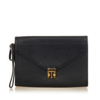 Saint Laurent Leather Clutch Bag (SHG-31556)
