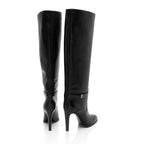 Saint Laurent Leather Diane Knee High Boots - Size 9 / 39