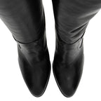 Saint Laurent Leather Diane Knee High Boots - Size 9 / 39