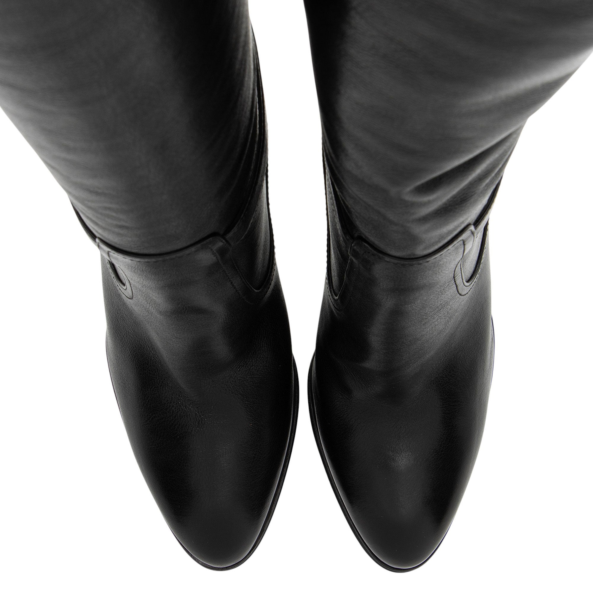 Saint Laurent Leather Diane Knee High Boots - Size 9 / 39