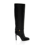 Saint Laurent Leather Diane Knee High Boots - Size 9 / 39