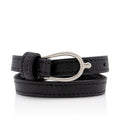 Saint Laurent Leather Double Wrap Bracelet (SHF-tTLufM)