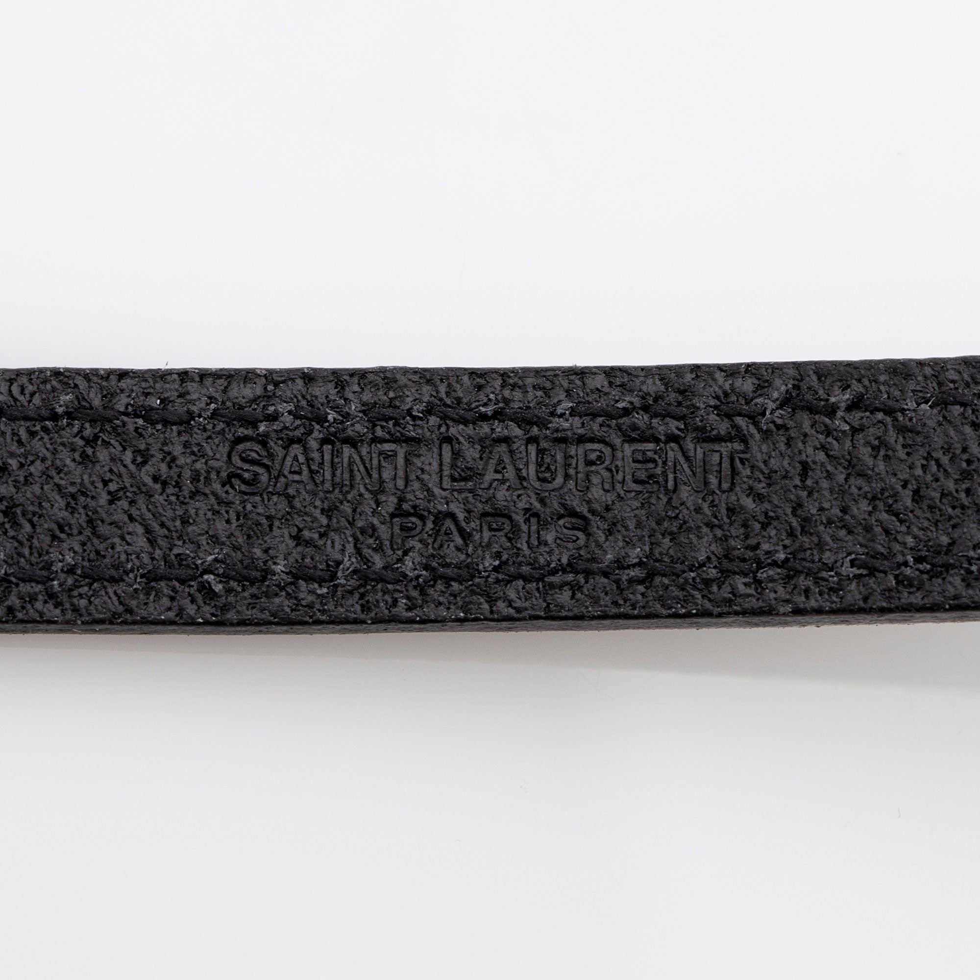 Saint Laurent Leather Double Wrap Bracelet (SHF-tTLufM)