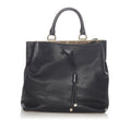Saint Laurent Leather Drawstring Bucket Bag (SHG-22917)